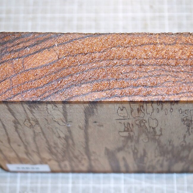 Zebrano, ca. 180 x 180 x 49 mm, 1,1 kg