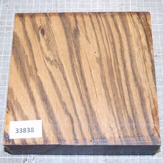 Zebrano, ca. 180 x 180 x 52 mm, 1,4 kg