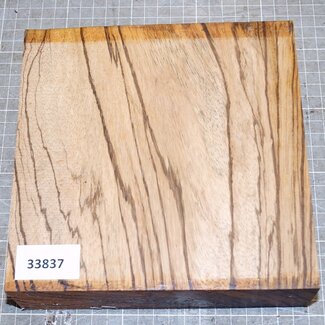 Zebrawood, approx. 180 x 180 x 49 mm, 1,2 kg