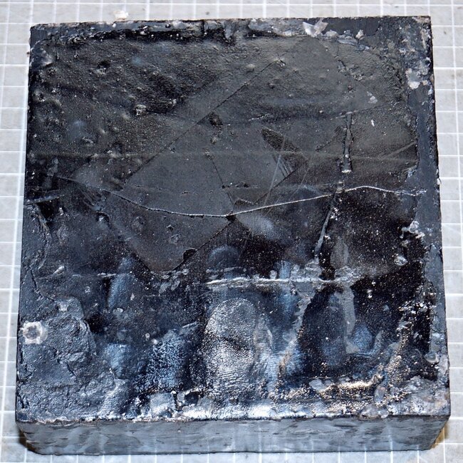 African Blackwood, approx. 150 x 150 x 62 mm, 1,9 kg