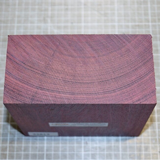 Purpleheart, approx. 150 x 150 x 72 mm, 1,8 kg