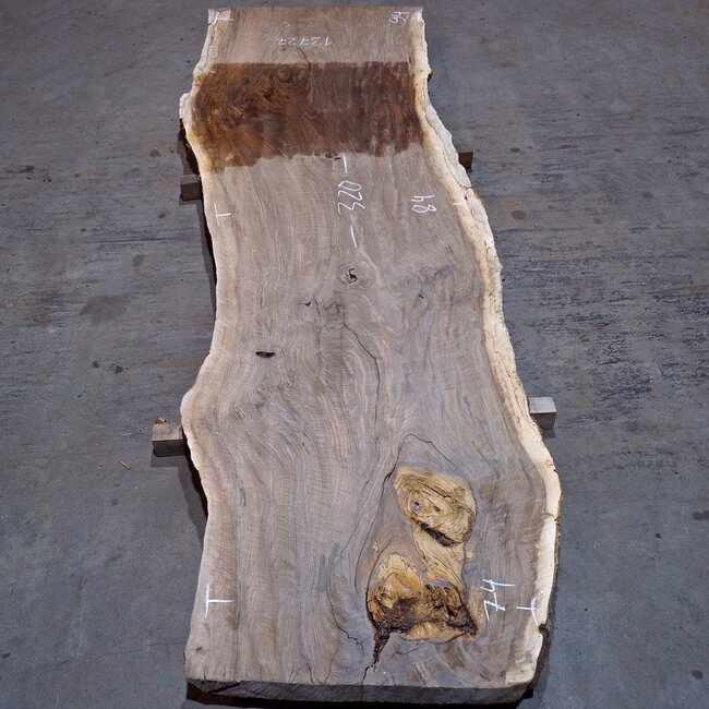 Kaukasischer Nussbaum, Tischplatte, ca. 3200 x 840 x 62 mm, 13727