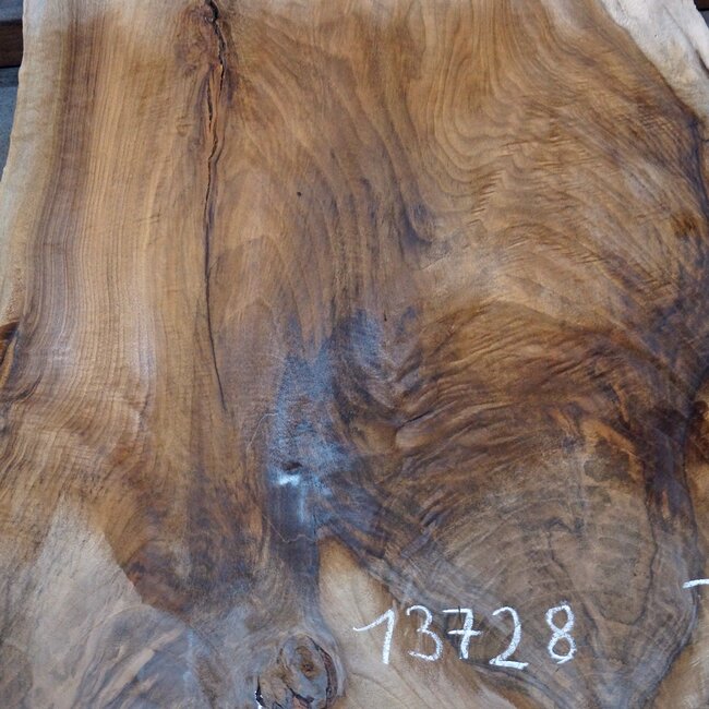 Kaukasischer Nussbaum, Tischplatte, ca. 2000(3100) x 690 x 52 mm, 13728