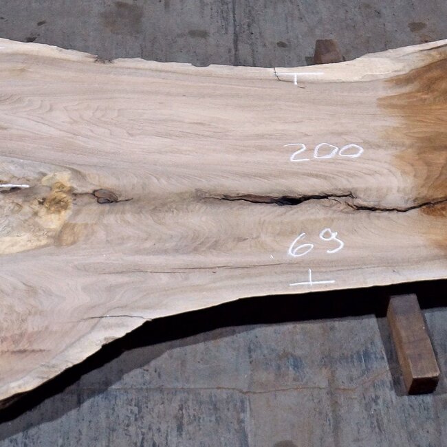 Caucasian Walnut, table top, approx. 2000(3100) x 690 x 52 mm, 13728