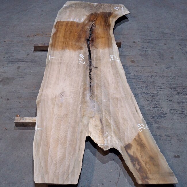 Kaukasischer Nussbaum, Tischplatte, ca. 2500(2900) x 790 x 30 mm, 13729