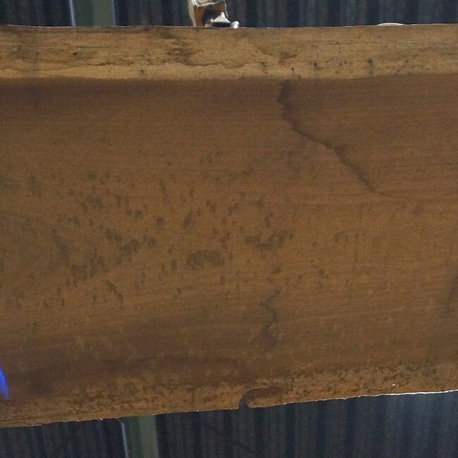 Iroko table top, approx. 3100 x 630 x 65 mm, 13285