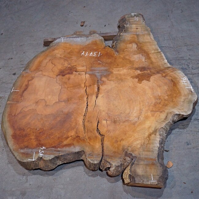 Sapeli Mahagoni, Tischplatte, ca. 2150 x 1760 x 65 mm, 13714
