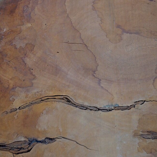 Sapeli Mahogany, table top, approx. 2150 x 1850 x 65 mm, 13713