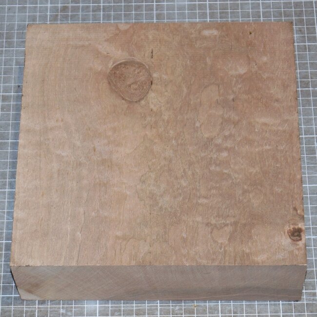 Caucasian Walnut Ripple, approx. 230 x 230 x 65mm, 1,9kg