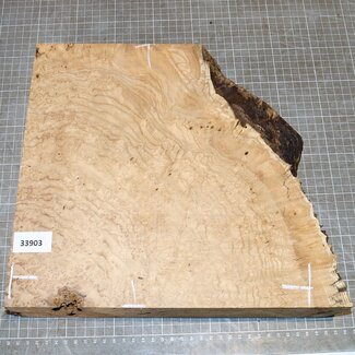 Ash, burl, approx. 300 x 285 x 60mm, 3,4kg