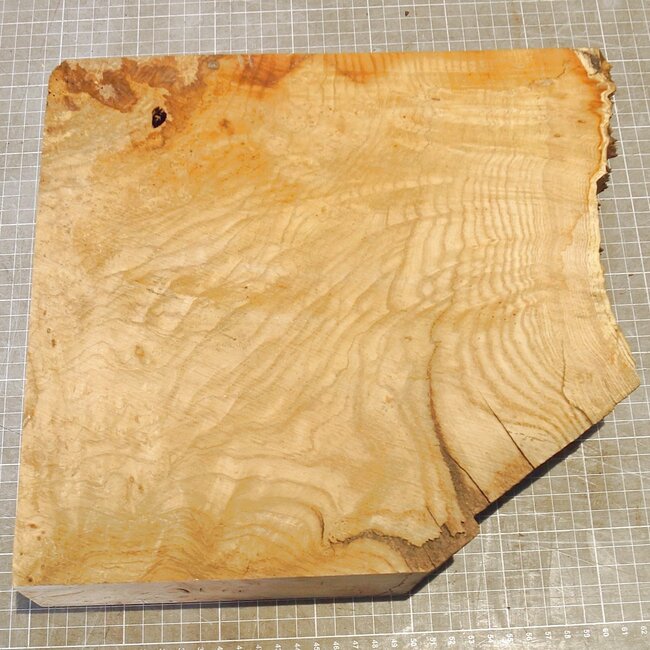 Ash, burl, approx. 300 x 285 x 60mm, 3,4kg