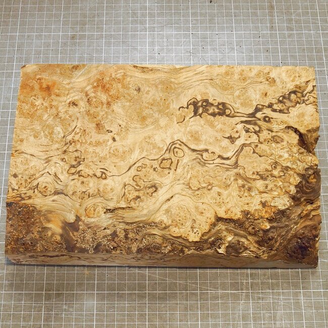 Ash, burl, approx. 300 x 195 x 55mm, 1,3kg