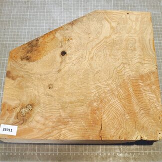 Ash, burl, approx. 365 x 340 x 54mm, 4,3kg
