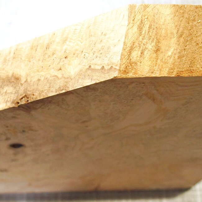 Ash, burl, approx. 365 x 340 x 54mm, 4,3kg