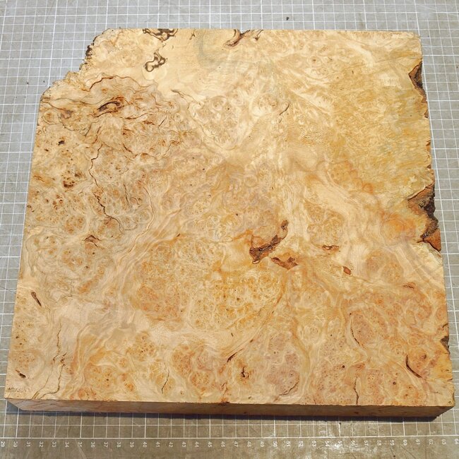 Ash, burl, approx. 320 x 320 x 51mm, 2,9kg