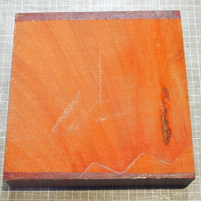 Padouk, approx. 215 x 215 x 53mm, 1,9kg