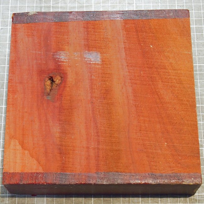 Padouk, approx. 190 x 190 x 52mm, 1,5kg