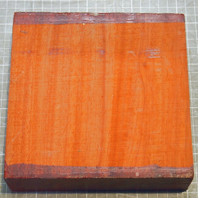 Padouk, approx. 170 x 170 x 52mm, 1,2kg