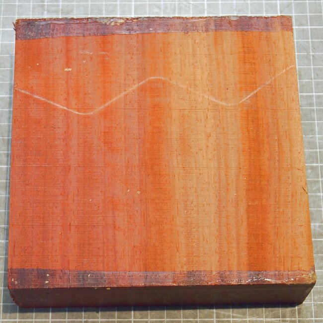 Padouk, ca. 170 x 170 x 52mm, 1,1kg