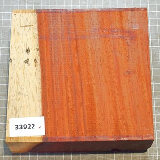 Padouk, ca. 160 x 160 x 52mm, 1,0kg