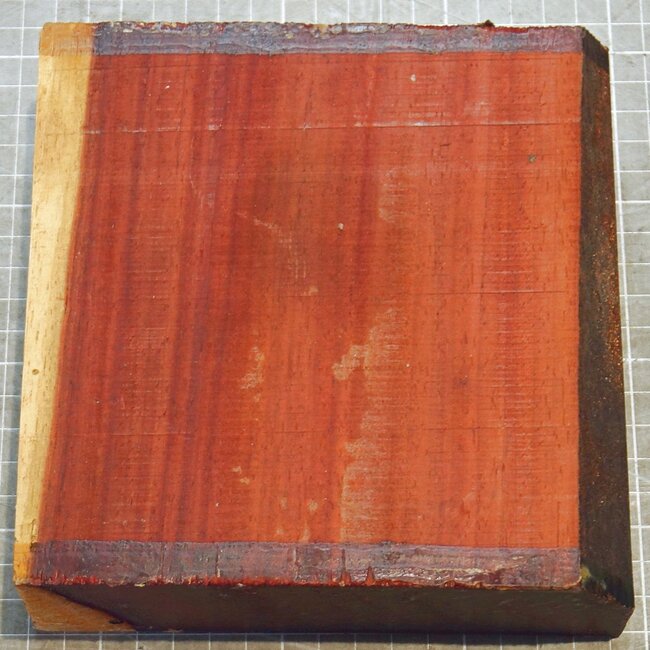Padouk, approx. 160 x 160 x 52mm, 1,0kg