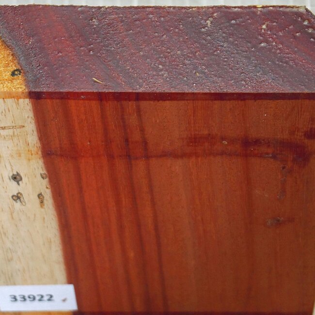 Padouk, ca. 160 x 160 x 52mm, 1,0kg
