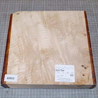Ash, burl, approx. 275 x 270 x 50mm, 2,6kg