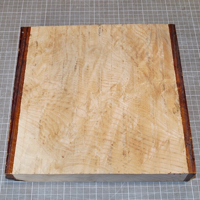 Ash, burl, approx. 275 x 270 x 50mm, 2,6kg