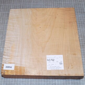 Ash, fiddleback, approx. 290 x 280 x 51mm, 2,8kg