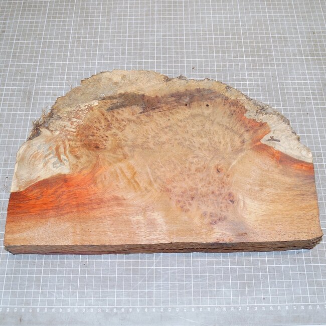 Amboina Maser, ca. 400 x 240 x 54mm, 3,5kg