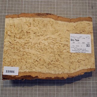 Birch burl, approx. 240 x 180 x 44mm, 1,06kg