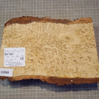 Birch burl, approx. 256-275 x 180 x 47mm, 1,44kg