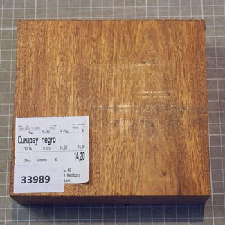 Curupay negro, approx. 152 x 144 x 46mm, 1,01kg