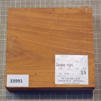 Curupay negro, approx. 158 x 150 x 46mm, 1,12kg