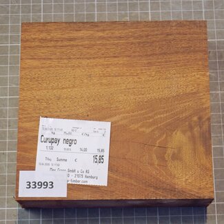 Curupay negro, approx. 156 x 153 x 45mm, 1,1kg