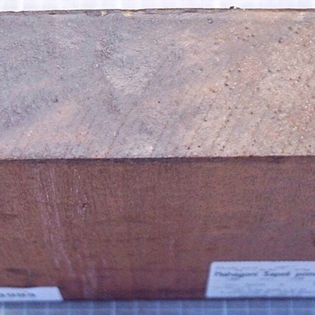 Sapeli Mahogany pommelé, approx. 174 x 172 x 52mm, 1,08kg