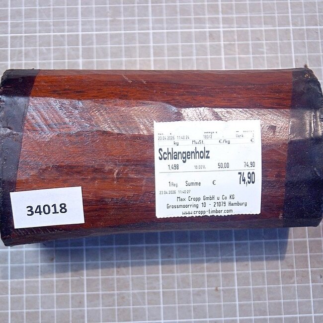 Snakewood, approx. 180 x 88 x 86mm, 1,49kg