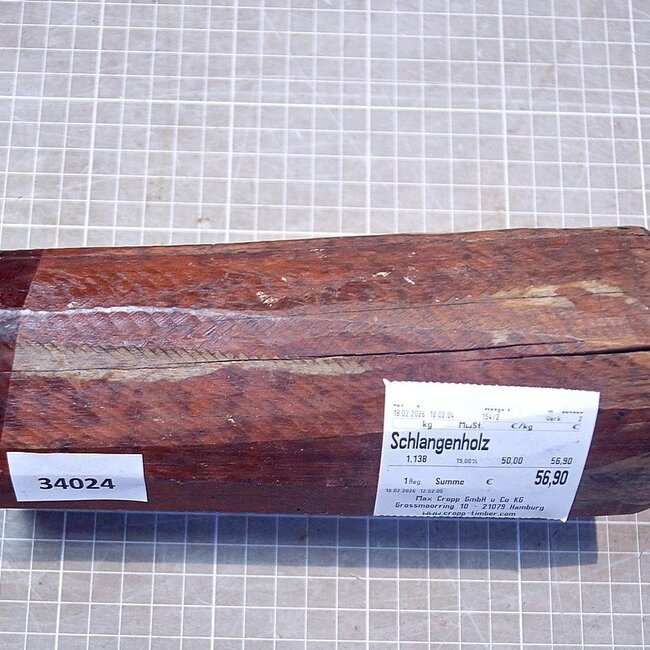 Snakewood, approx. 240 x 80 x 81mm, 1,13kg