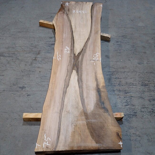 Caucasian Walnut, table top, approx. 2300 x 550 x 55 mm, 13753
