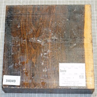 Bocote, ca. 200 x 200 x 52 mm, 2,2 kg