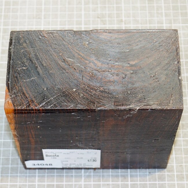 Bocote, ca. 150 x 150 x 79 mm, 2 kg