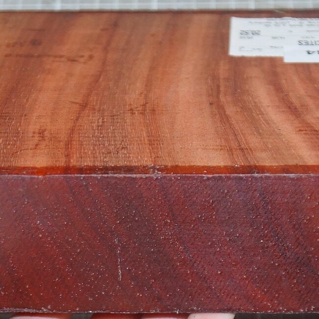 Padouk, approx. 190 x 190 x 52 mm, 1,5 kg