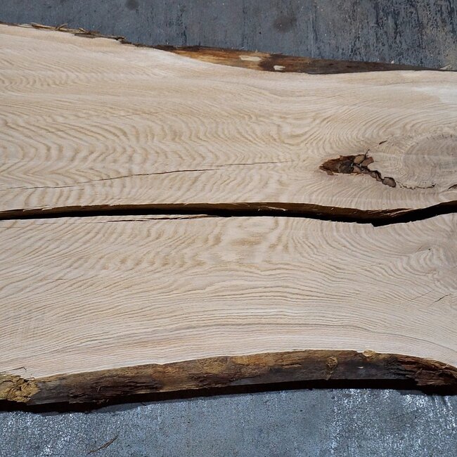 Oak board, approx. 2350 x 850 x 55 - 60 mm, 13784