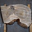 Walnut, slab, approx. 800 x 500/400 x 120 mm, 13775
