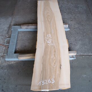 Olive ash, table top, approx. 2150 x 500 x 58 mm, 13263