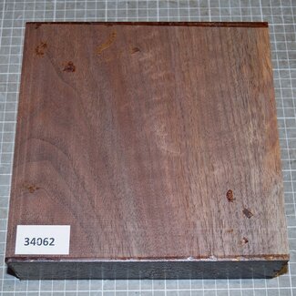 Black Walnut, ca. 200 x 200 x 62mm, 1,6kg