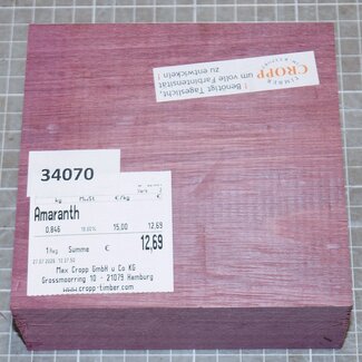 Purple Heart, approx. 135 x 130 x 52mm, 0,8kg