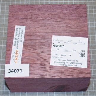 Amaranth, ca. 135 x 135 x 76mm, 1,2kg