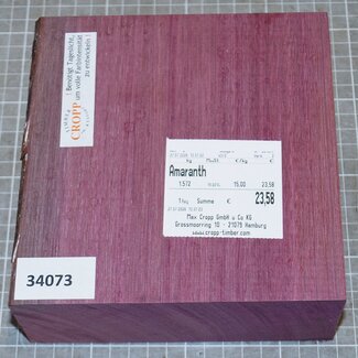 Purple Heart, approx. 160 x 160 x 66mm, 1,5kg