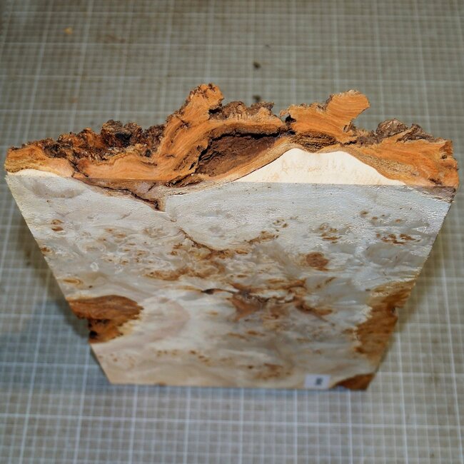 Pappel Maser, ca. 365 x 245 x 10-40mm, 2,5kg